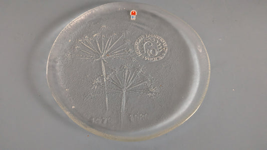 Humppila 1970-1980 Humppilan Lasitehdas 10 Vuotta Lautanen (1980)