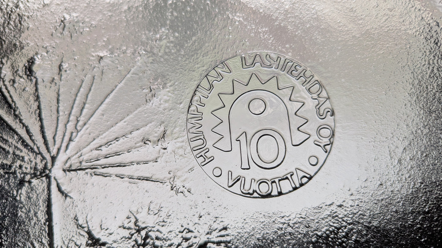 Humppila 1970-1980 Humppilan Lasitehdas 10 Vuotta Lautanen (1980)