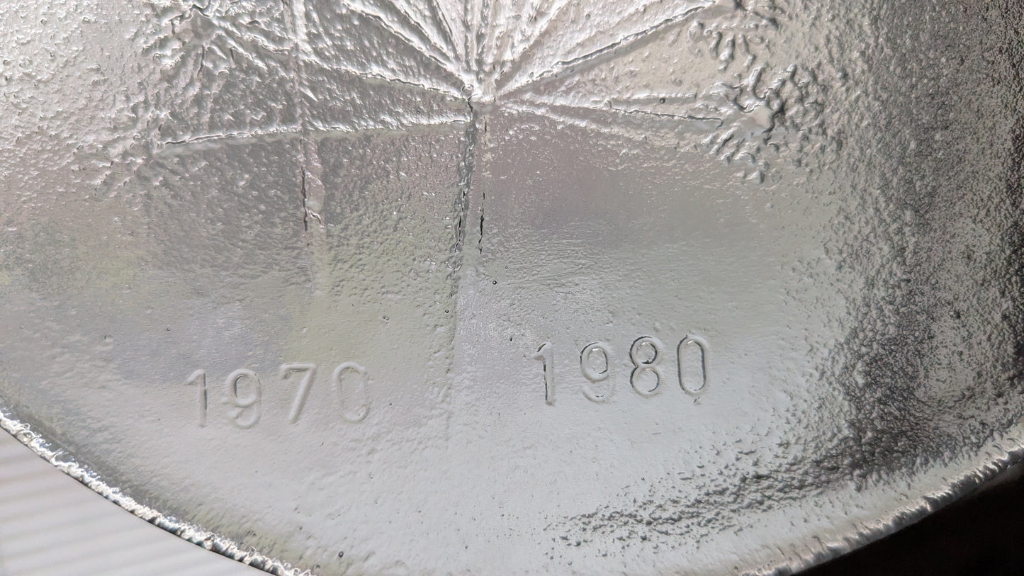 Humppila 1970-1980 Humppilan Lasitehdas 10 Vuotta Lautanen (1980)