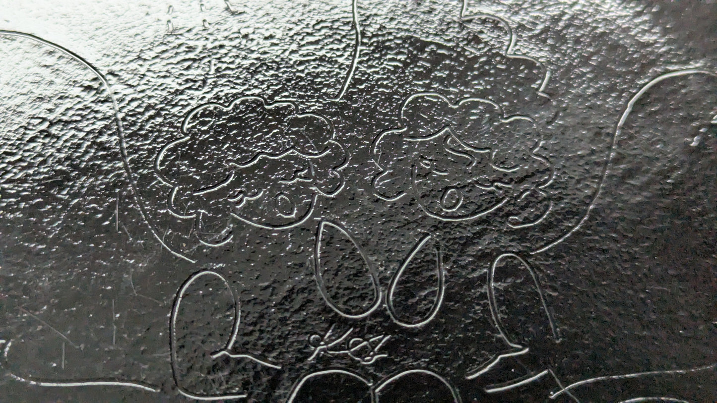 Humppila Enkelit 1984 Numeroitu 184/2000 Joululautanen (Sign. Kaija Aarikka)