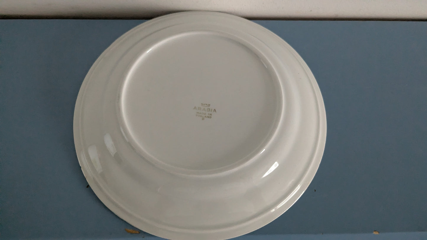 Arabia Punavalko Ruokalautanen (4kpl, 1960-1966, Kurt Ekholm)