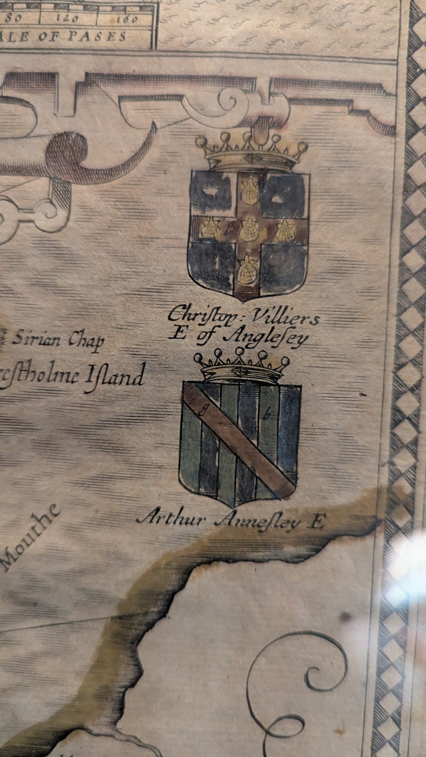 John Speed - Angleseyn Saaren Kartta 1610 (Theatre of the Empire of Great Britaine)