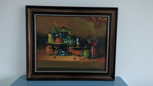 S. Willenius - Asetelma (Signeerattu Öljyvärimaalaus)