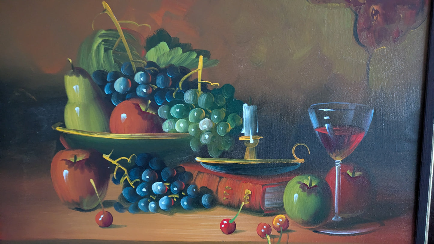 S. Willenius - Asetelma (Signeerattu Öljyvärimaalaus)