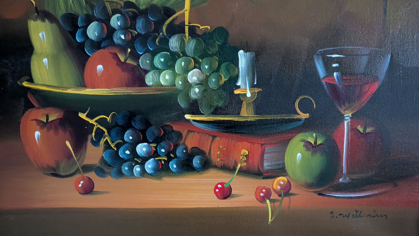 S. Willenius - Asetelma (Signeerattu Öljyvärimaalaus)