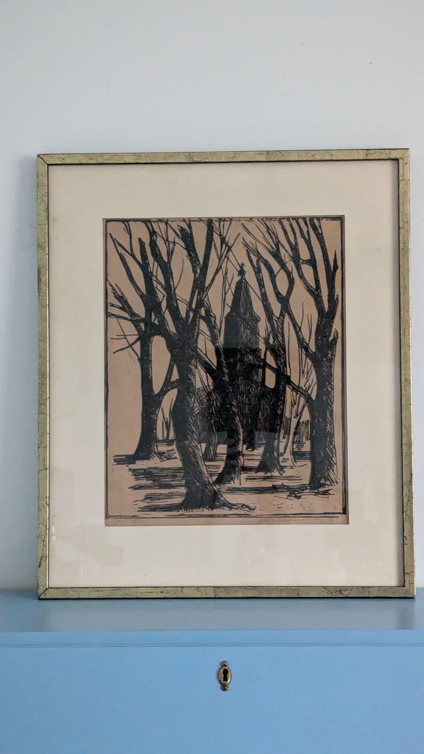 Pertti Kolehmainen - Signeerattu Puupiirros (1986)