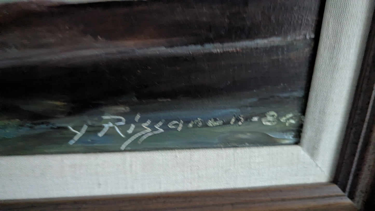Yrjö Rissanen - Signeerattu Öljyvärimaalaus (1984)