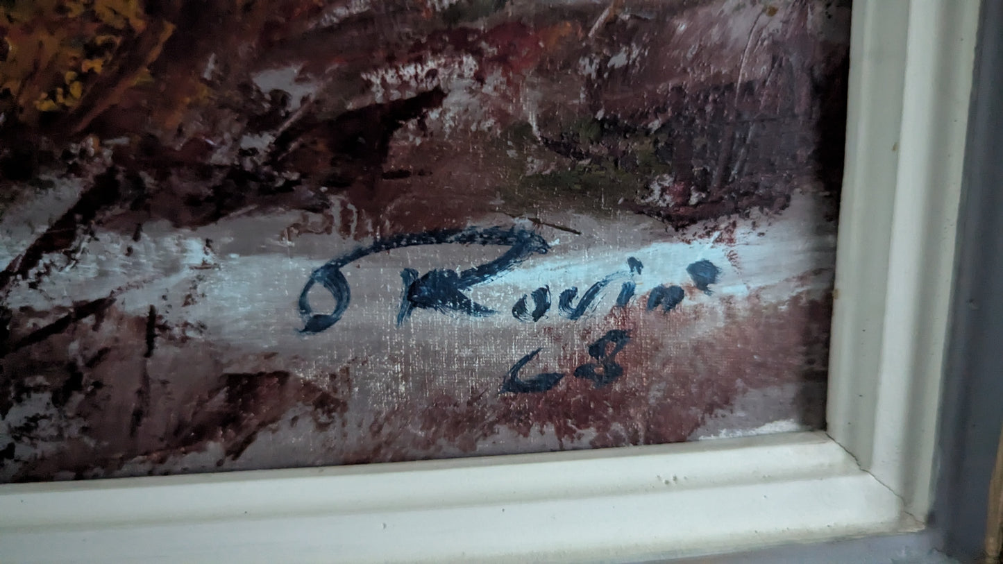 Olavi Rovio - Signeerattu Öljyvärimaalaus (1968)