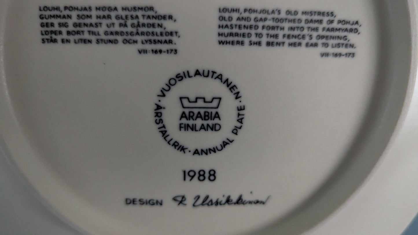Arabia Kalevala Vuosilautanen 1988 (Raija Uosikkinen)