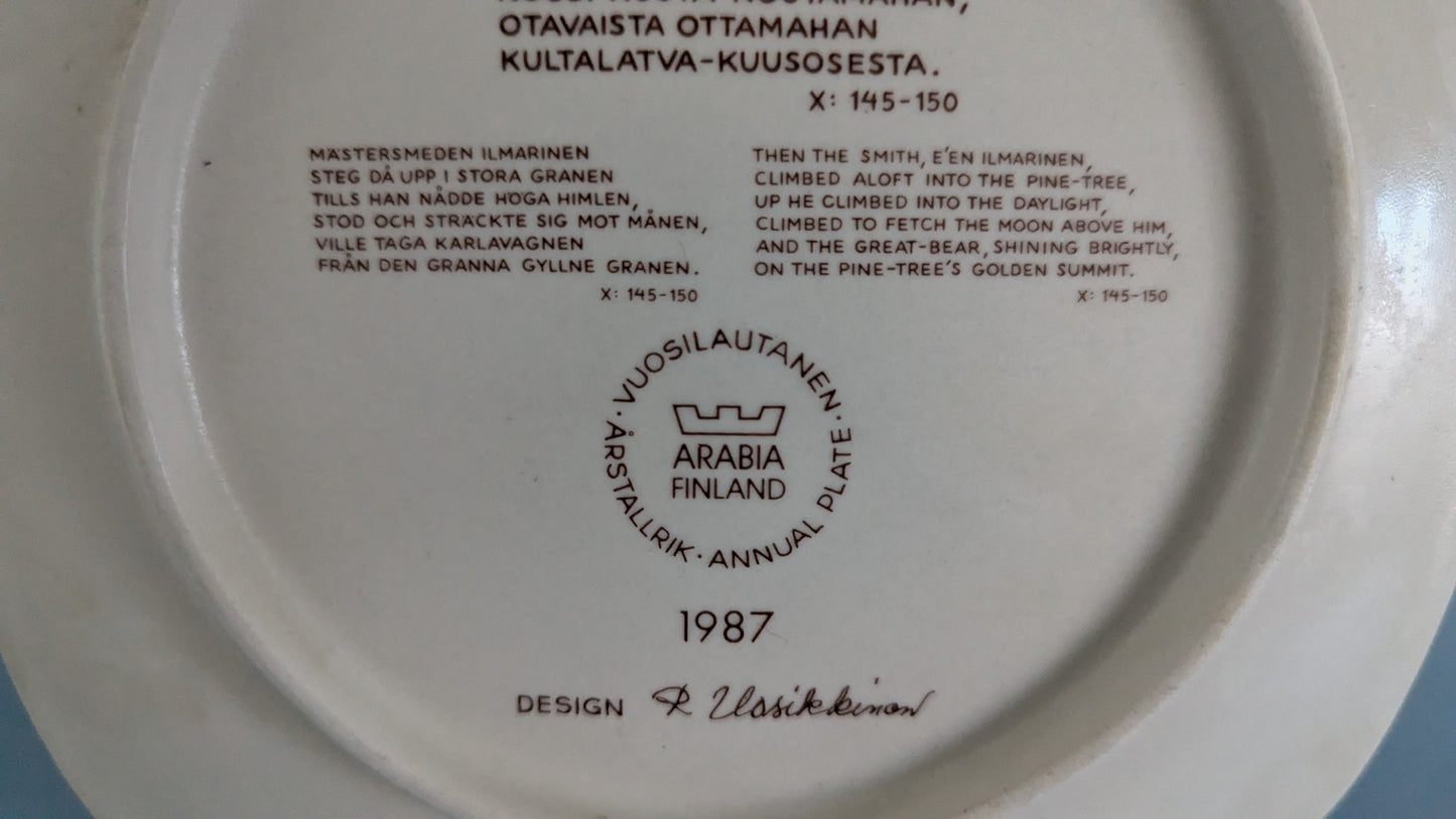 Arabia Kalevala Vuosilautanen 1987 (Raija Uosikkinen)