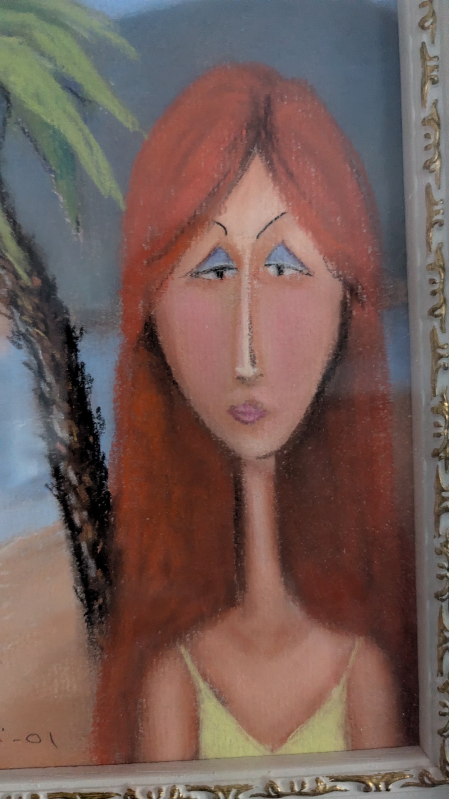 Pertti Salmi - Etelän Auringossa (Signeerattu Pastellimaalaus 2001)