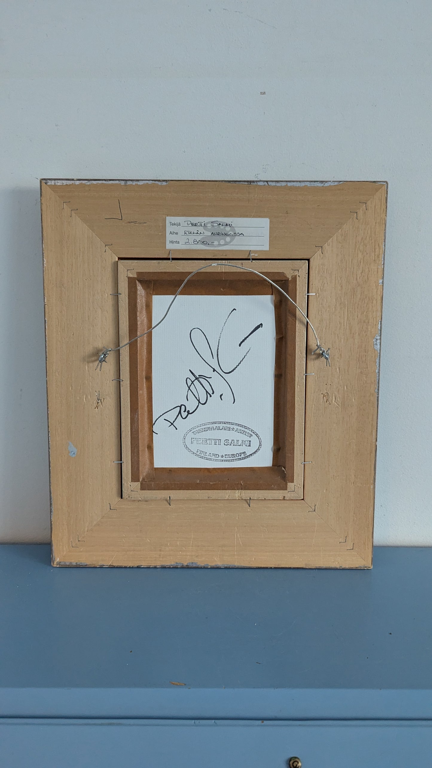 Pertti Salmi - Etelän Auringossa (Signeerattu Pastellimaalaus 2001)