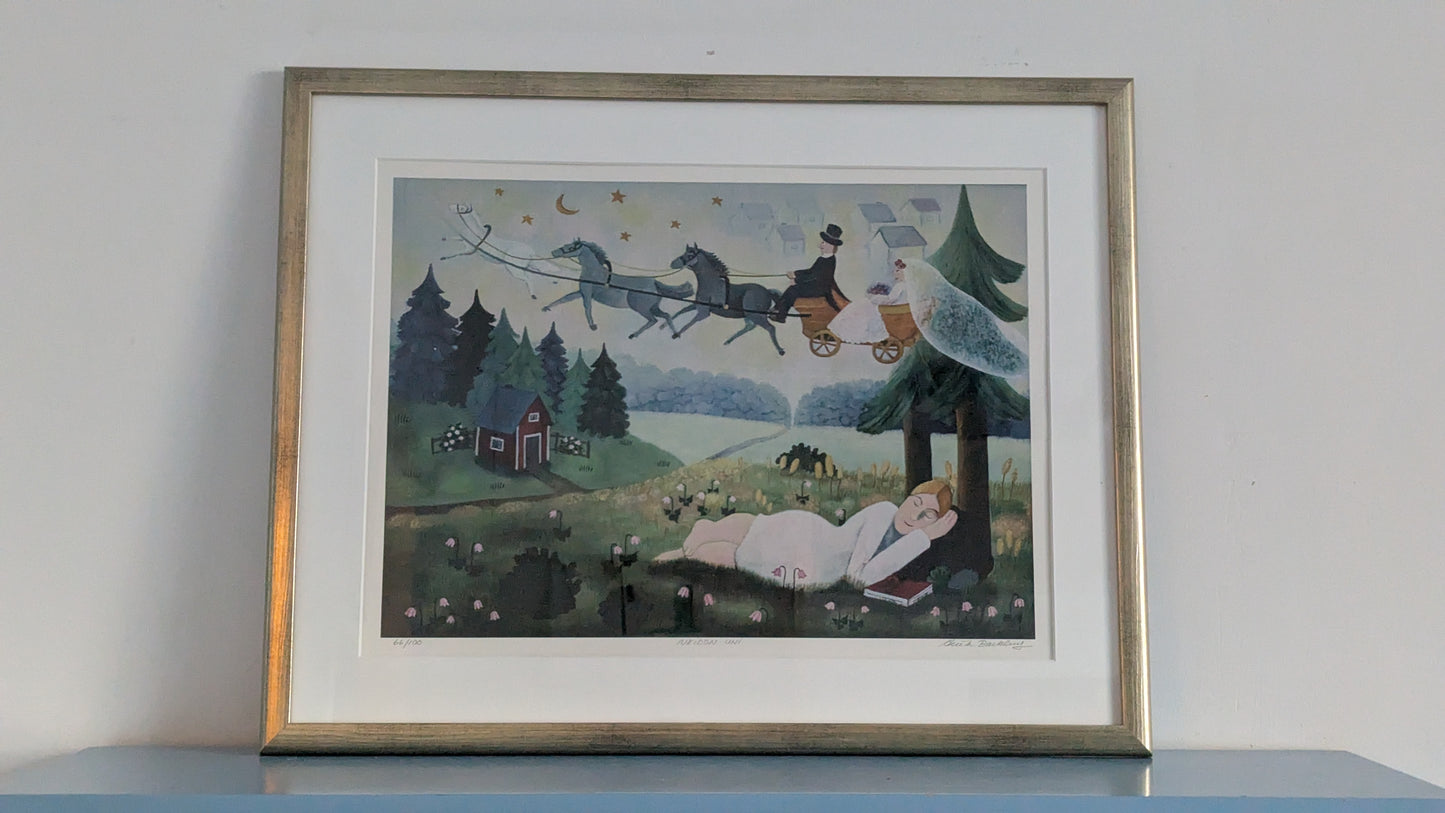 Anita Backlund - Neidon Uni (Signeerattu Grafiikka)