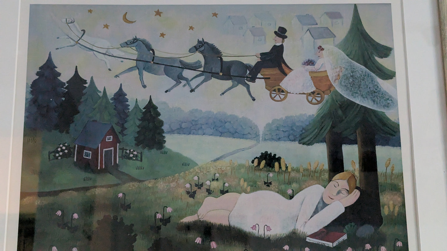 Anita Backlund - Neidon Uni (Signeerattu Grafiikka)