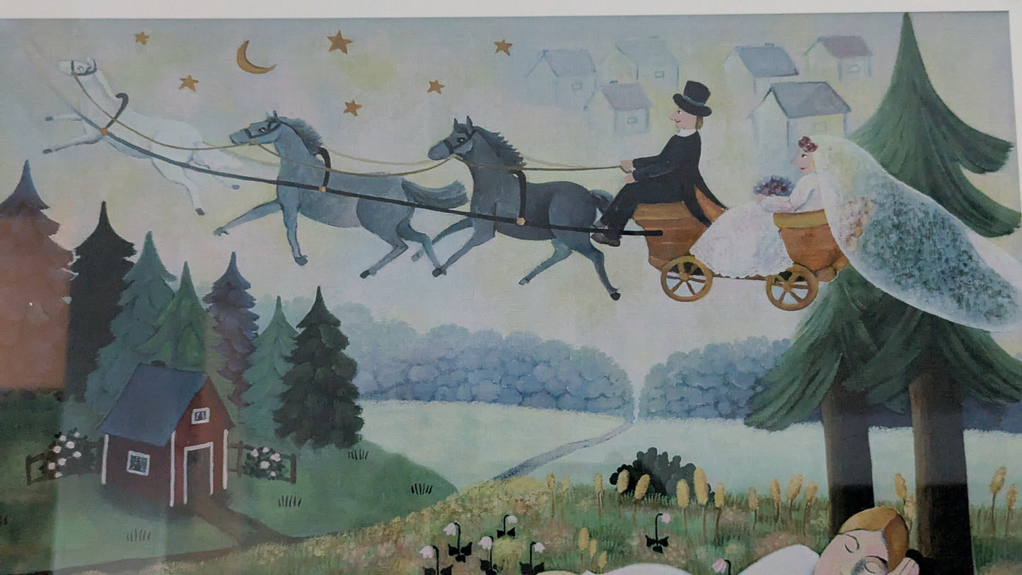 Anita Backlund - Neidon Uni (Signeerattu Grafiikka)