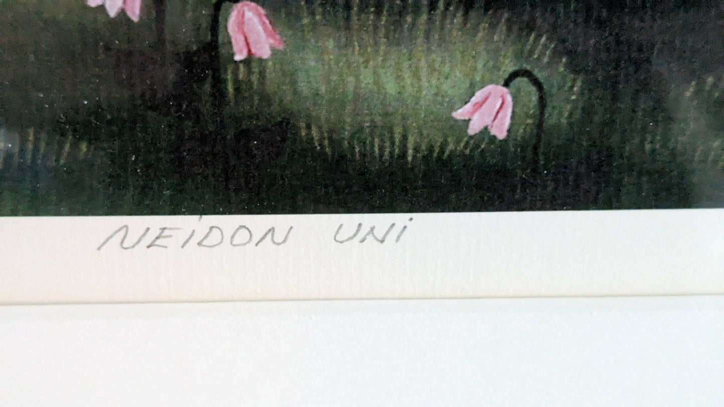 Anita Backlund - Neidon Uni (Signeerattu Grafiikka)