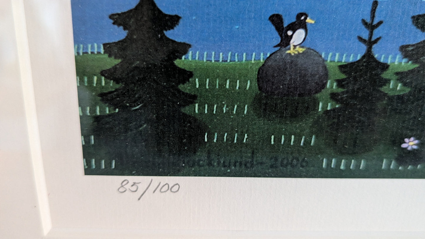 Anita Backlund - Hirvisaari (Signeerattu Grafiikka)