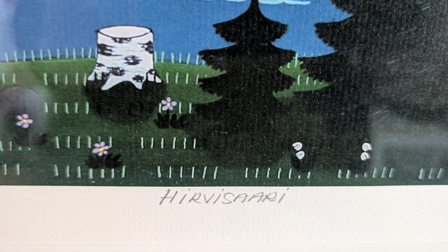 Anita Backlund - Hirvisaari (Signeerattu Grafiikka)