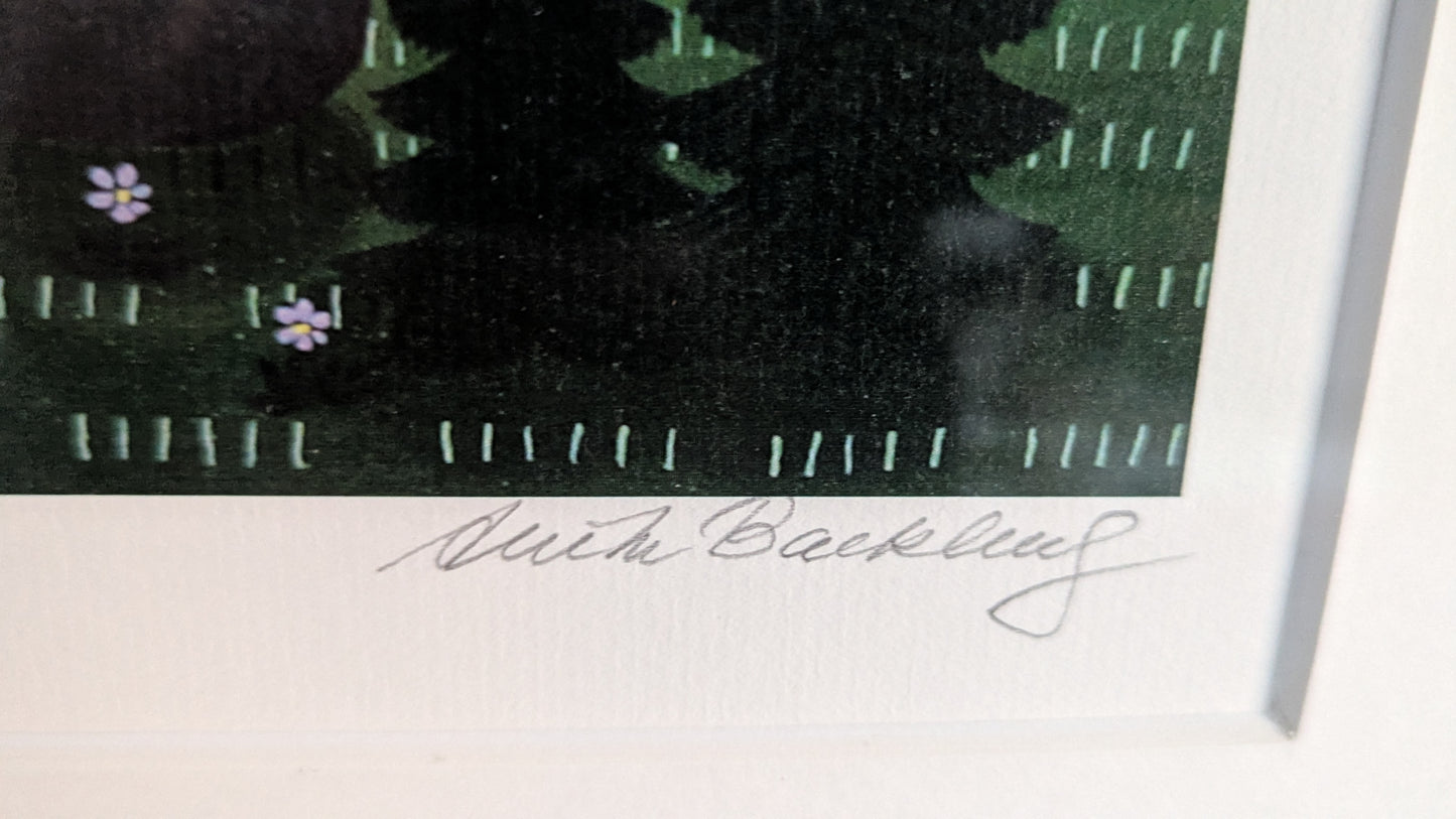 Anita Backlund - Hirvisaari (Signeerattu Grafiikka)