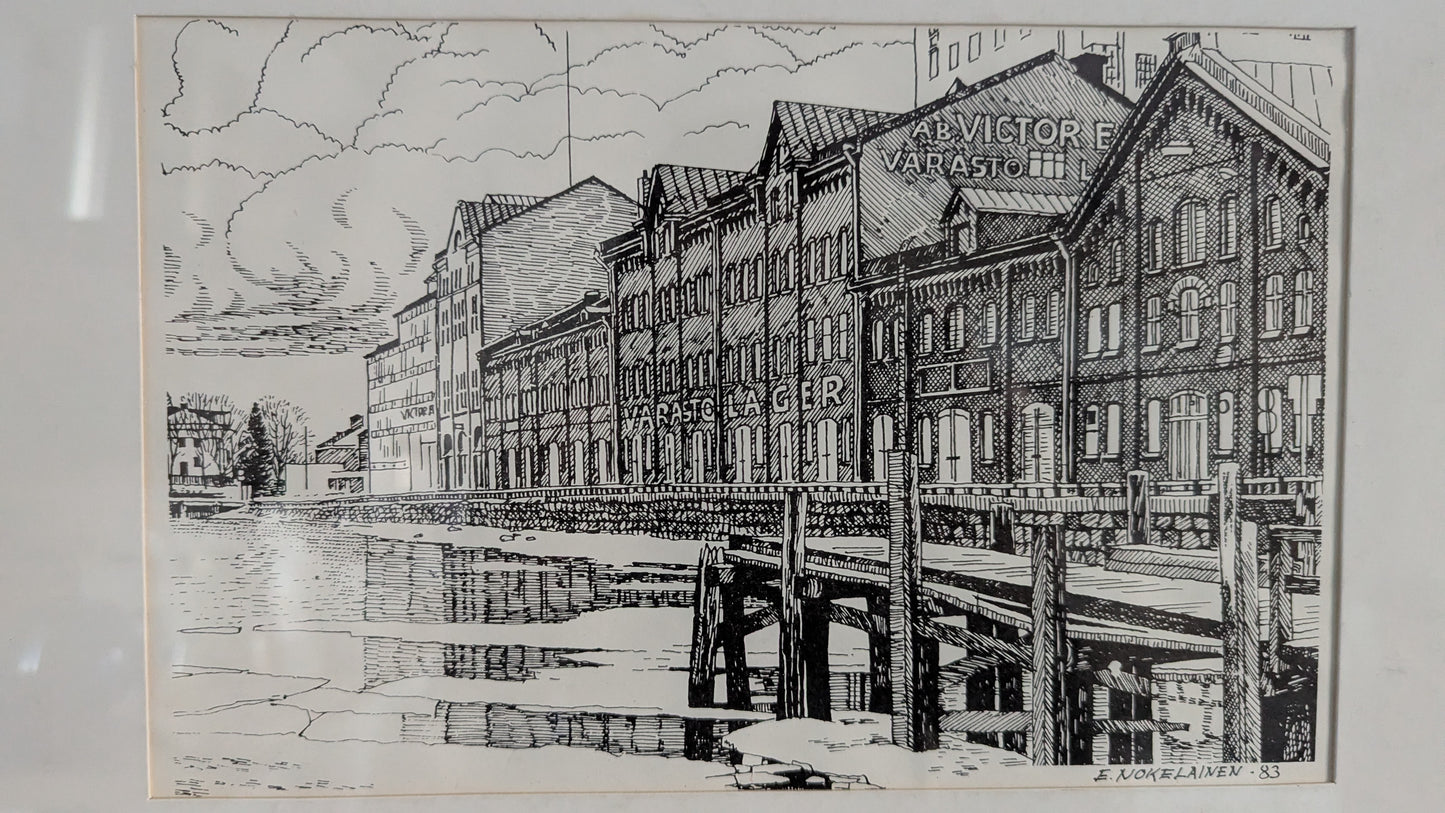 Eero Nokelainen -  Oy Viktor Ek Ab:n Varastorakennus Katajanokalla (1983)