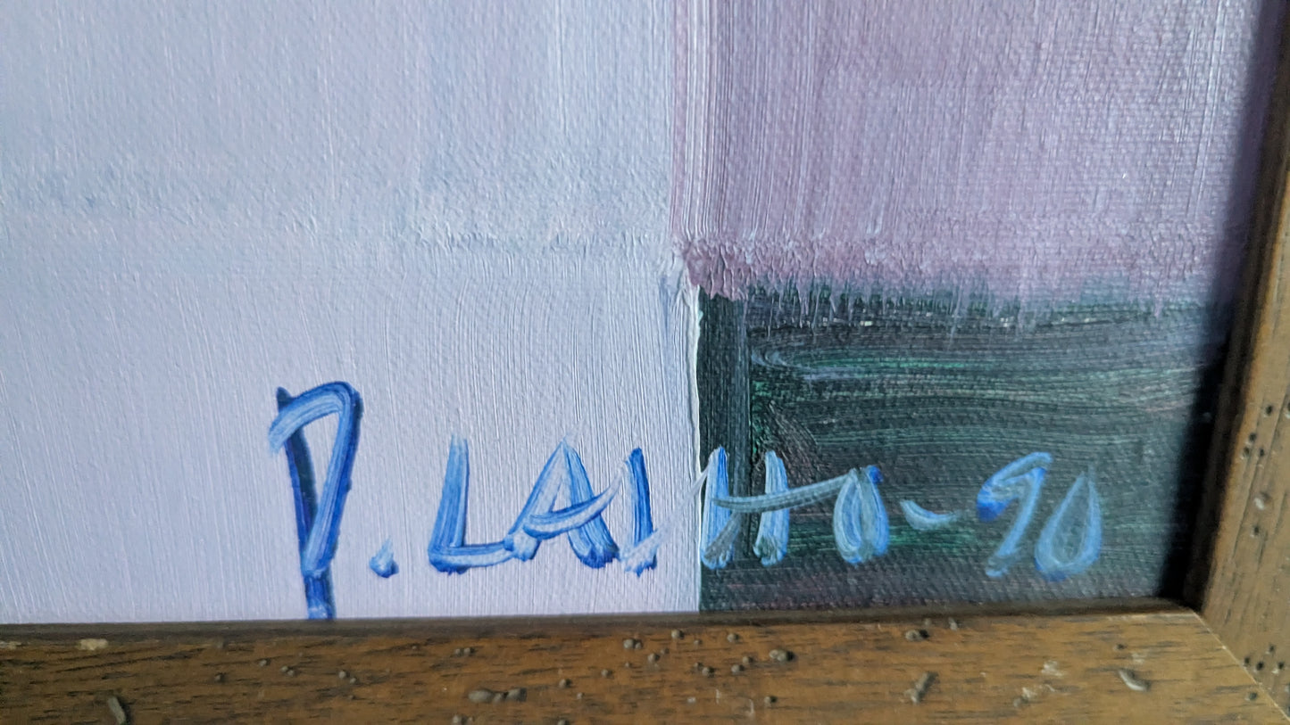 Pekka Laiho - Signeerattu Öljyvärimaalaus (1990)