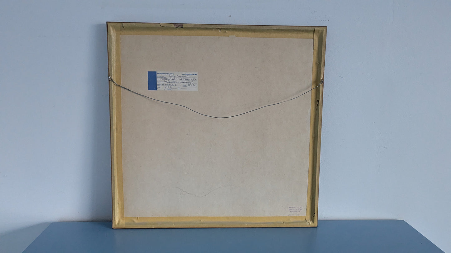 Tauno Hämeranta - Seppämestari ja Päällelyöjä (Signeerattu Serigrafia 1977)