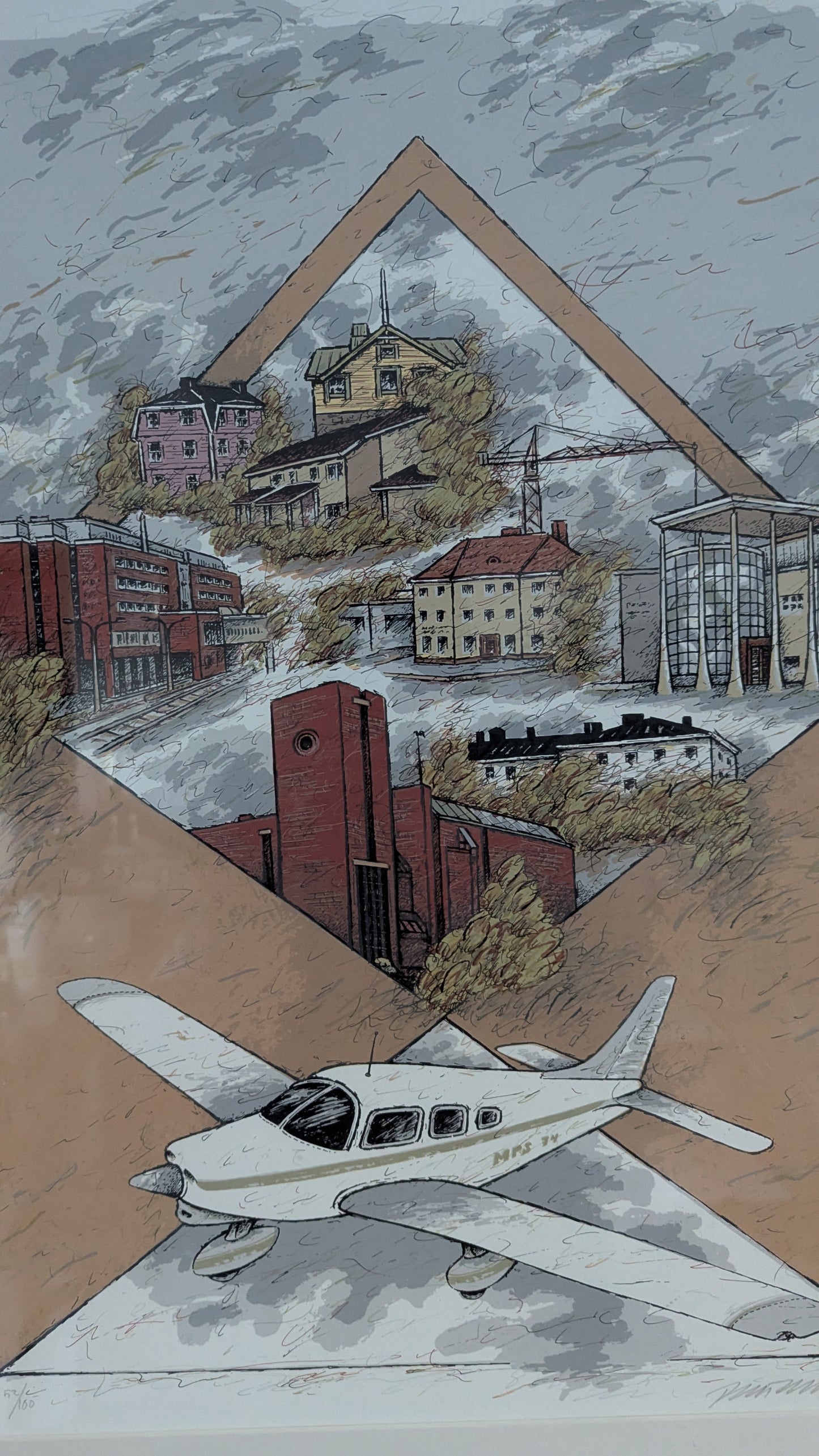 Raimo Kanerva - Signeerattu Serigrafia (1988)