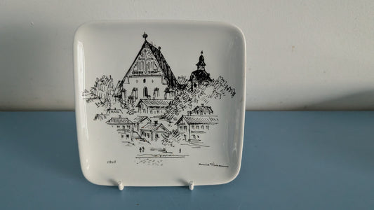 Arabia Lapuan Tuomiokirkko Seinälautanen (1965, Henrik Tikkanen)