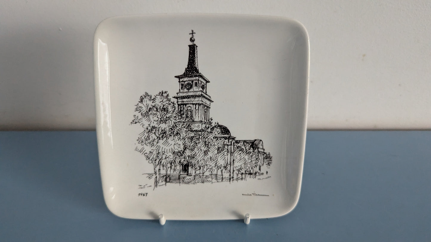 Arabia Oulun Tuomiokirkko Seinälautanen (1967, Henrik Tikkanen)