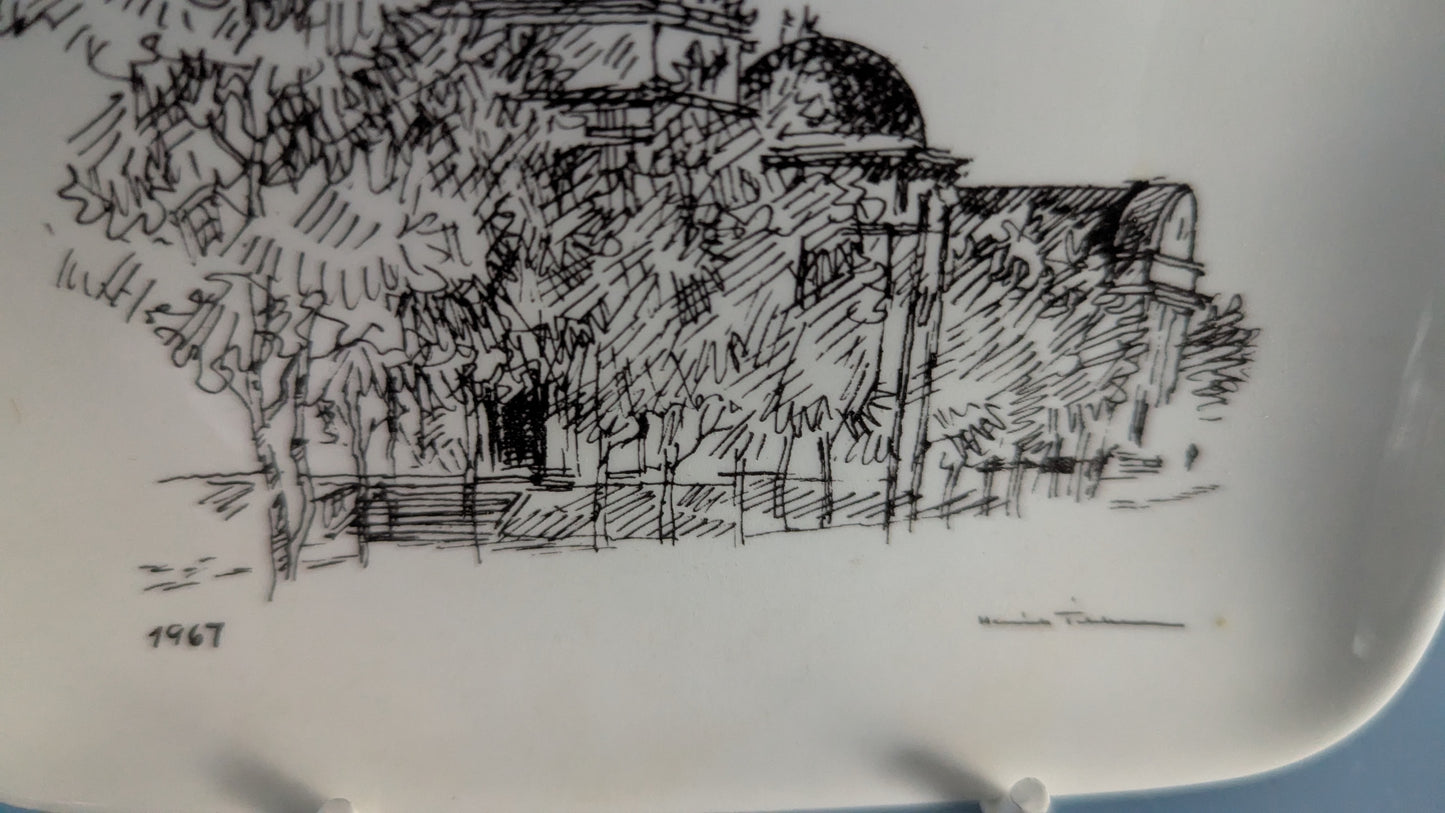 Arabia Oulun Tuomiokirkko Seinälautanen (1967, Henrik Tikkanen)