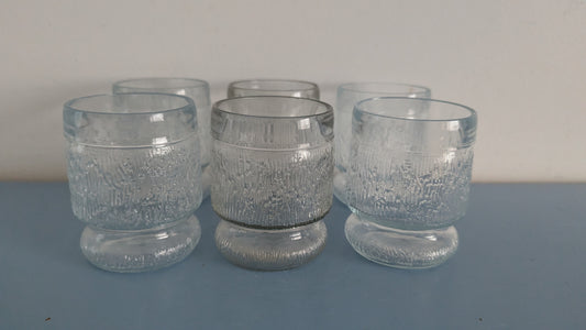 Riihimäen Lasi Ilona Juomalasi (6kpl, 1.8dl, 1970-luku)
