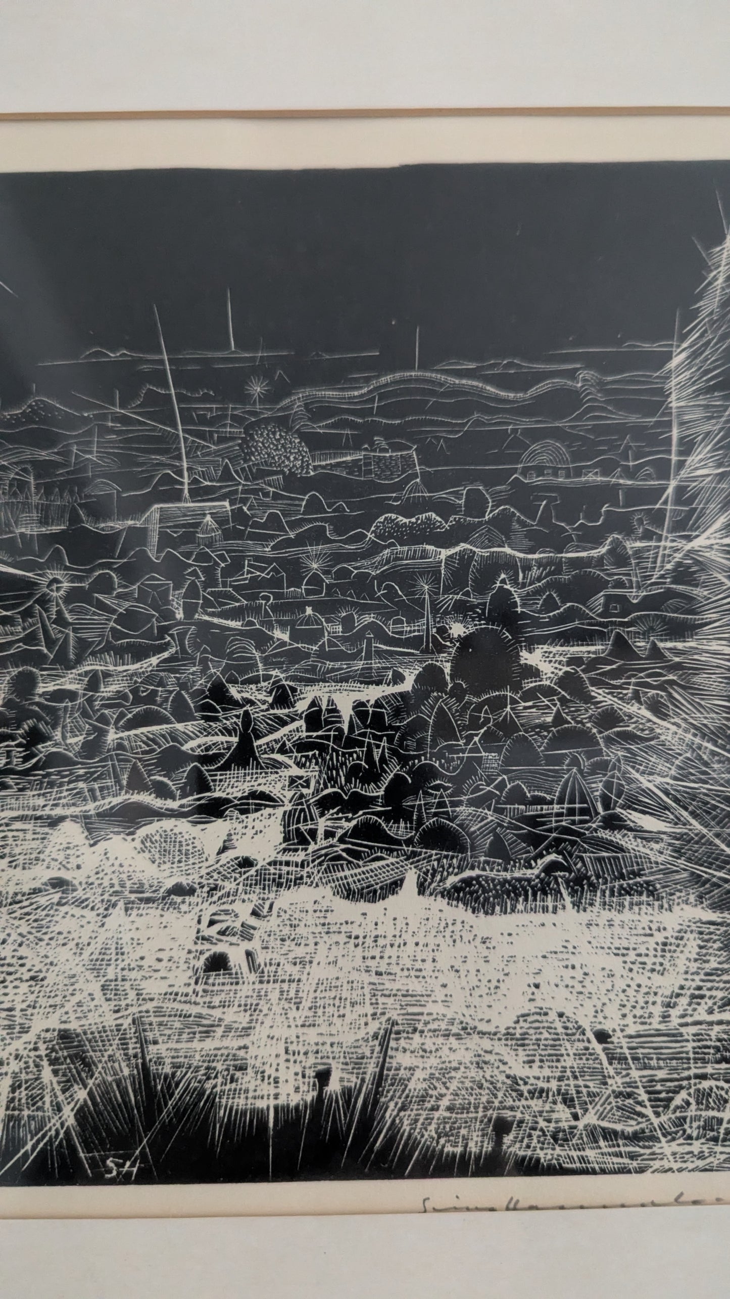 Simo Hannula - Signeerattu Litografia (1965)