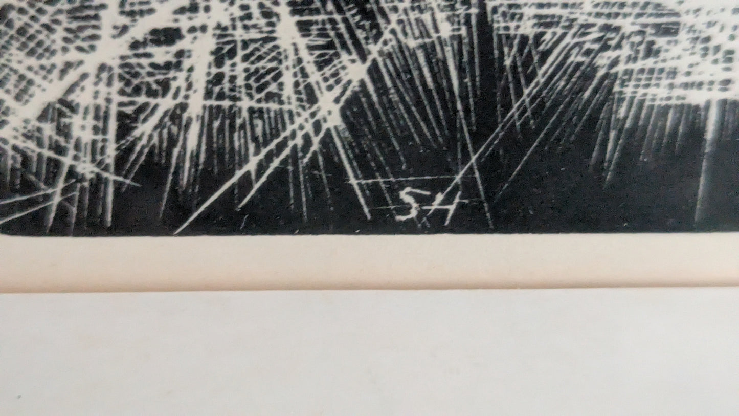 Simo Hannula - Signeerattu Litografia (1965)