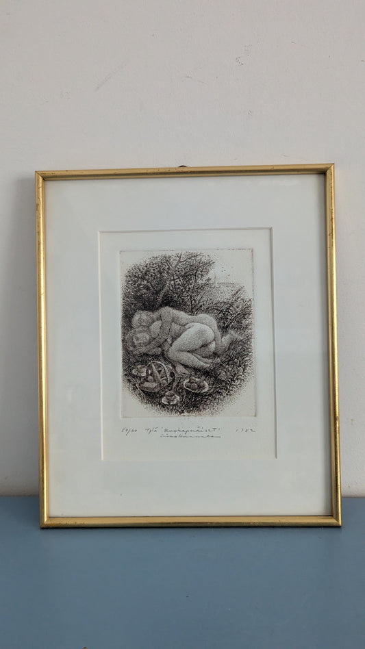 Simo Hannula - Ruokaperäiset (Signeerattu Etsaus 1982, 59/60)