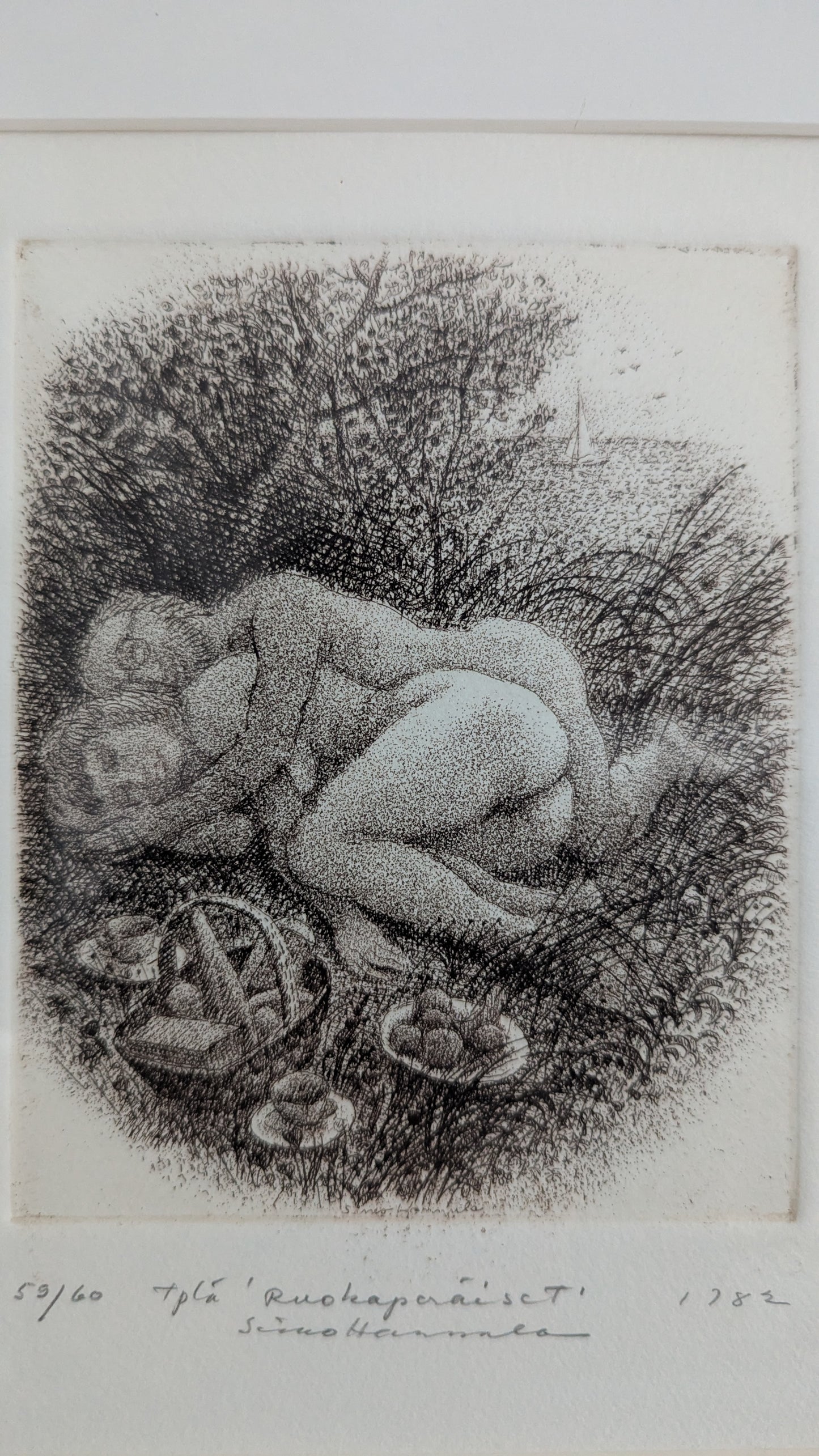 Simo Hannula - Ruokaperäiset (Signeerattu Etsaus 1982, 59/60)