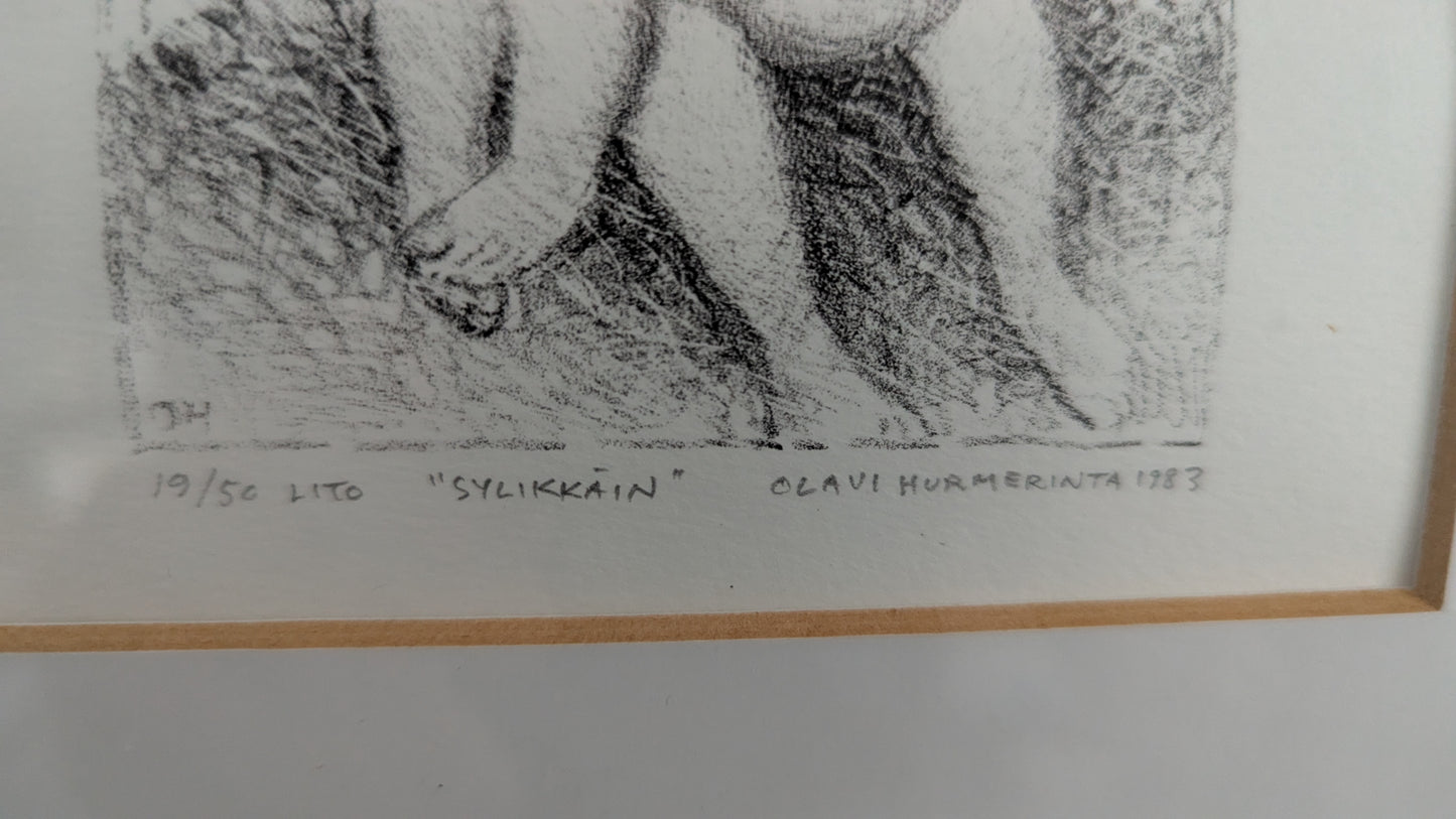 Olavi Hurmerinta - Sylikkäin (Signeerattu Litografia 1983)