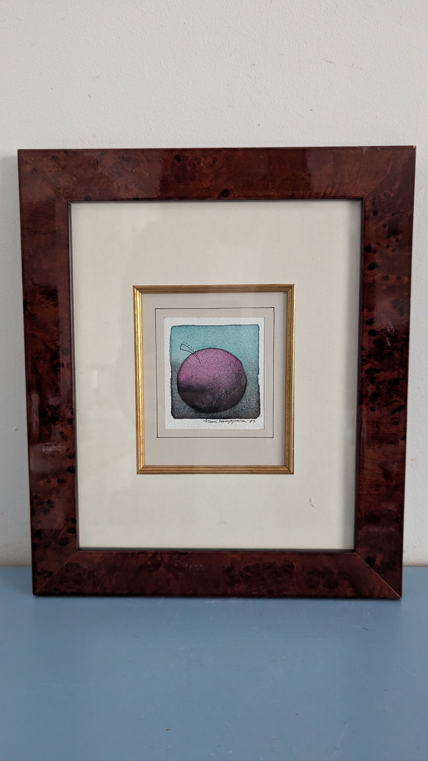 Viivi Kemppainen - Omena (Signeerattu Grafiikka 1993)