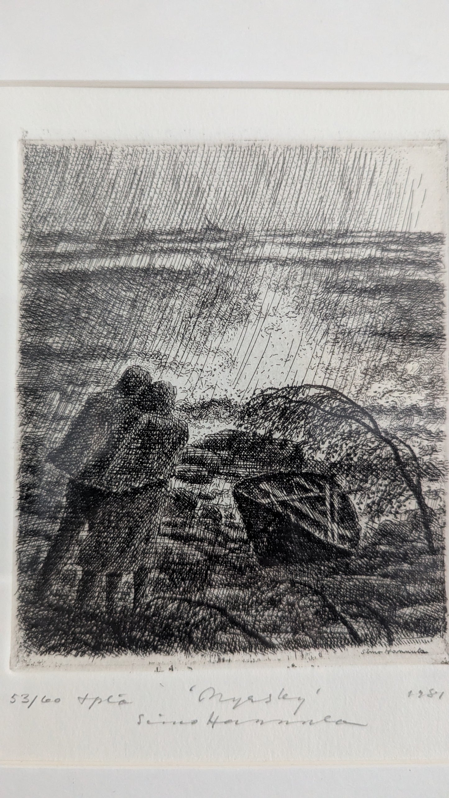 Simo Hannula - Myrsky (Signeerattu Etsaus 1981, 53/60)