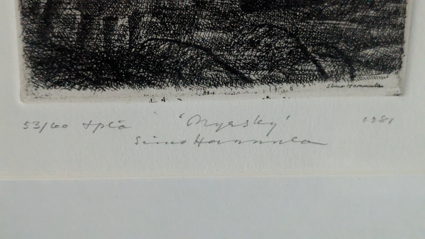 Simo Hannula - Myrsky (Signeerattu Etsaus 1981, 53/60)
