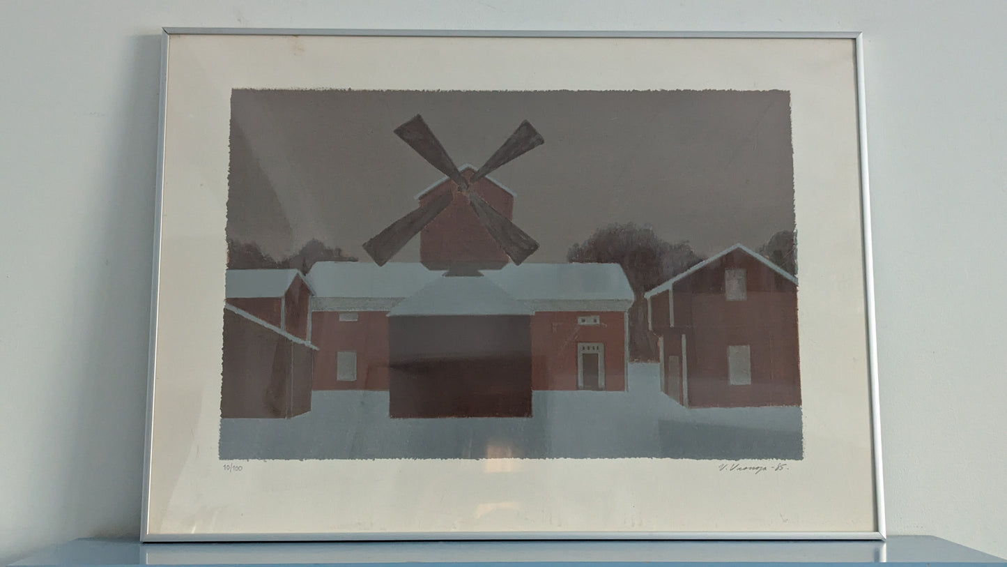 Veikko Vionoja - Signeerattu Litografia (10/100, 1985)