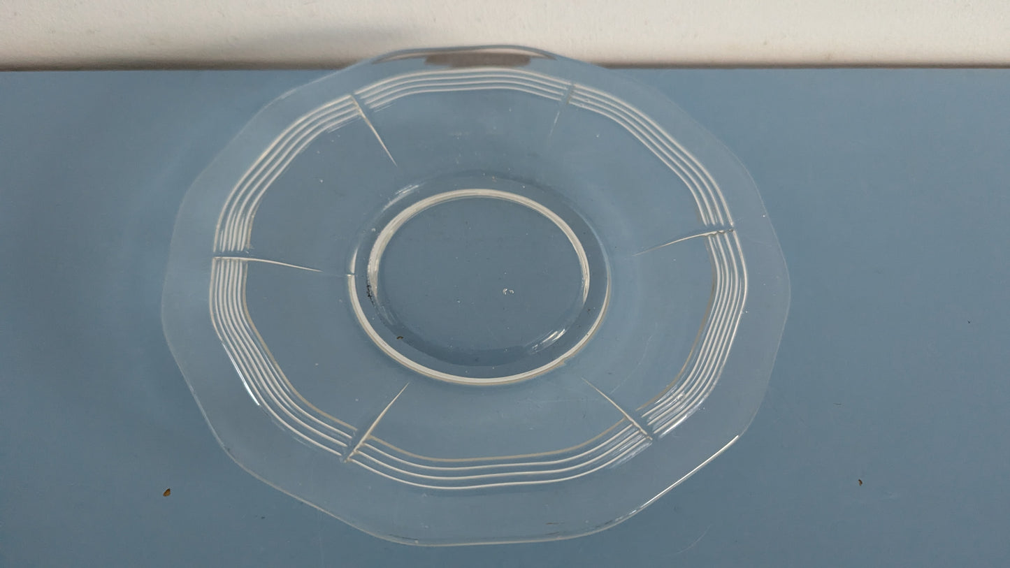 Riihimäen Lasi - 7219 Leivoslautanen / Leipälautanen (5kpl, 1930-1940-luku)