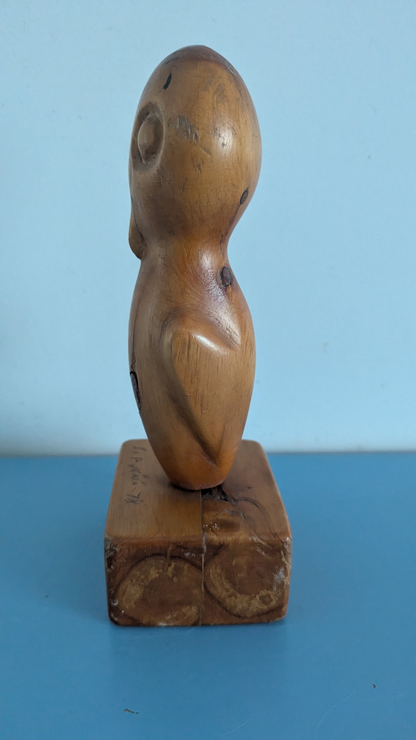 Sakari Pykäkä - Puuveistos / Pöllö (Signeerattu, 1978)