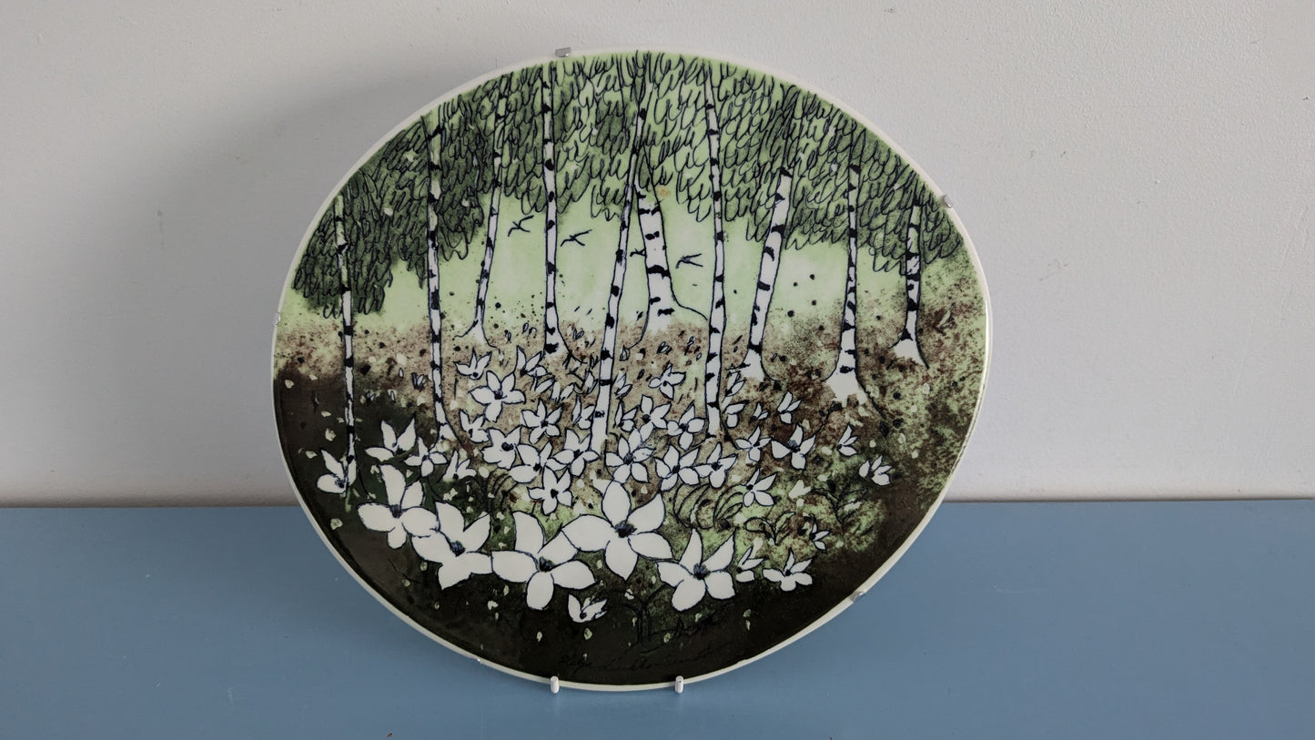 Arabia Metsän Kevät Seinälaatta (1990-luvun Alku, Heljä Liukko-Sundström)