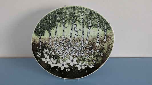 Arabia Metsän Kevät Seinälaatta (1990-luvun Alku, Heljä Liukko-Sundström)