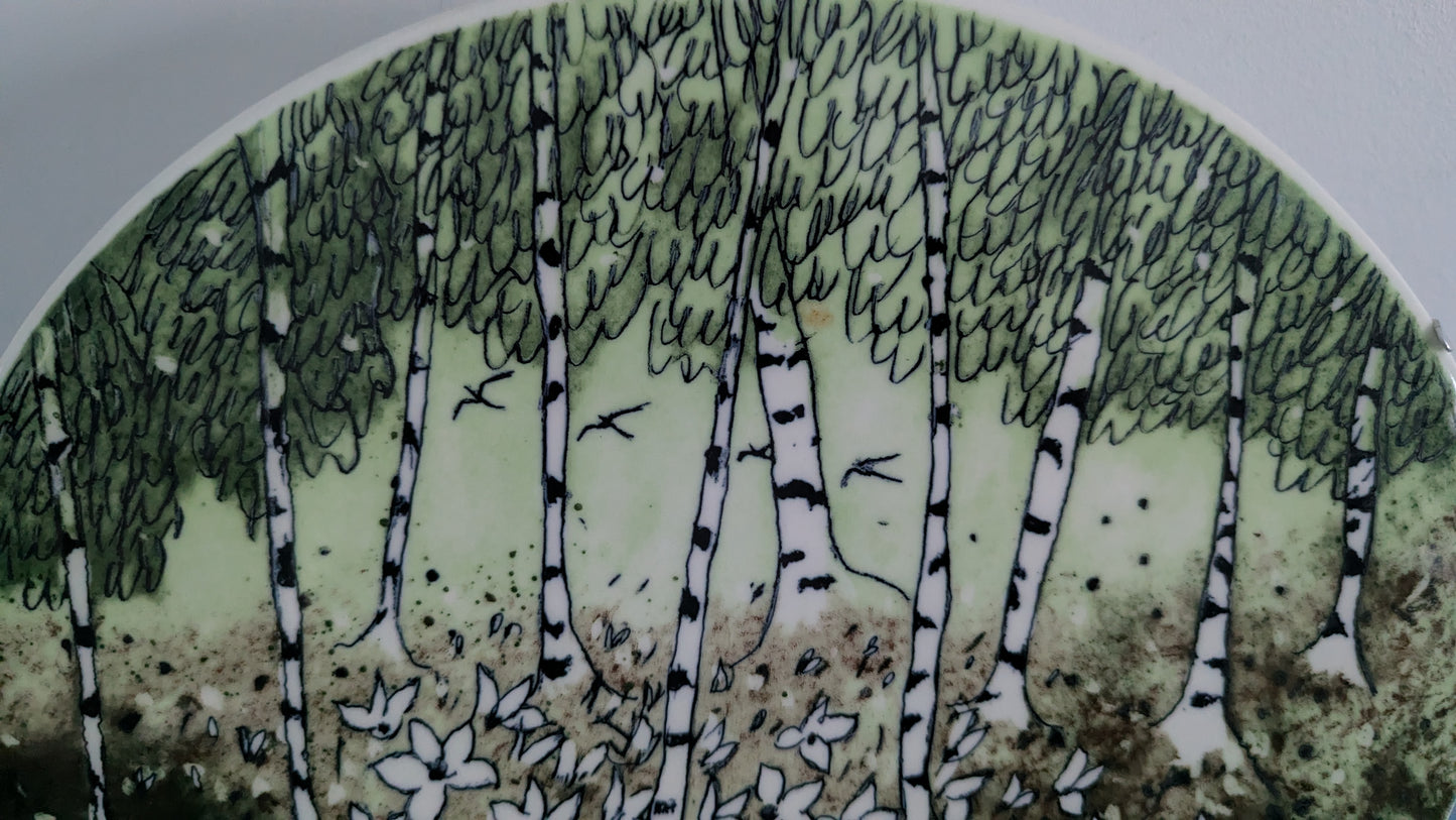 Arabia Metsän Kevät Seinälaatta (1990-luvun Alku, Heljä Liukko-Sundström)