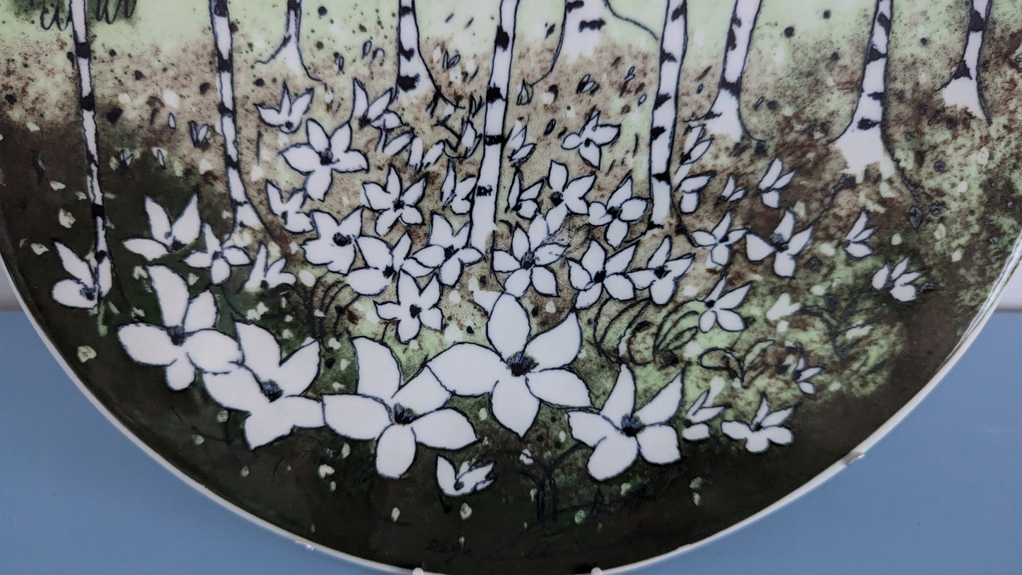 Arabia Metsän Kevät Seinälaatta (1990-luvun Alku, Heljä Liukko-Sundström)