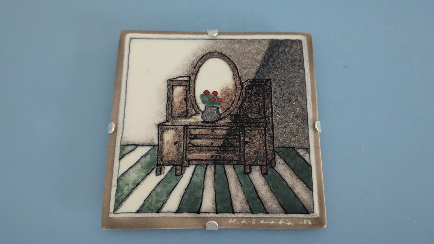 Arabia Piironki Seinälaatta (1986, Heljä Liukko-Sundström)