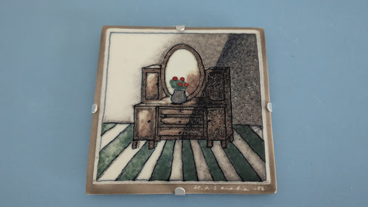 Arabia Piironki Seinälaatta (1986, Heljä Liukko-Sundström)