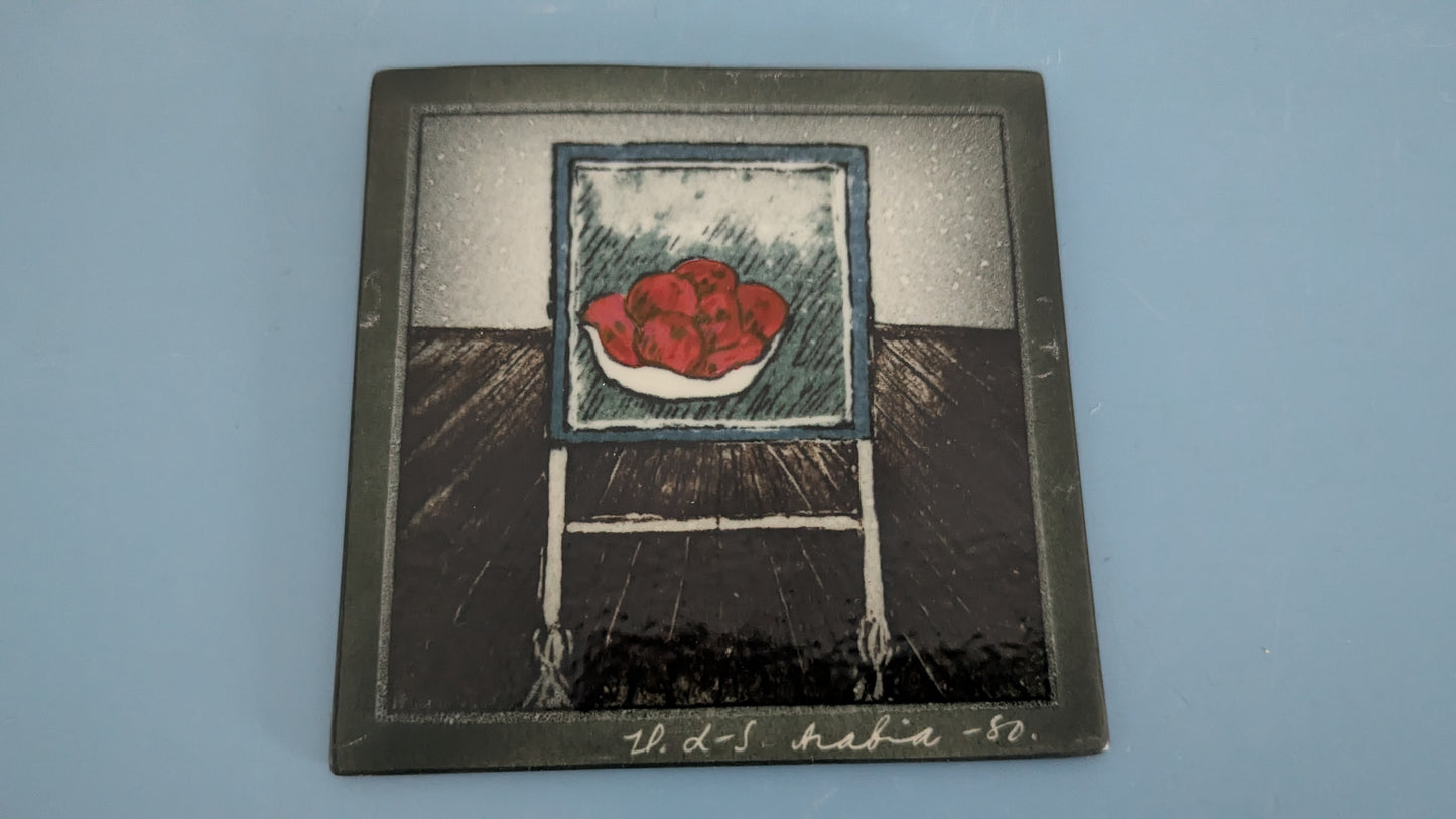 Arabia Maalausteline Seinälaatta (1980, Heljä Liukko-Sundström)