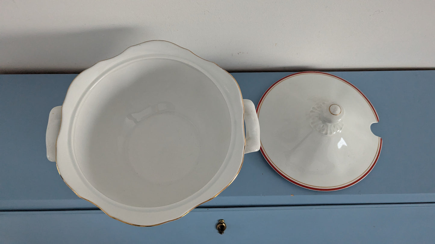 Arabia AS-Mallin Punakultaraita Liemikulho / Terriini (1949-1964)